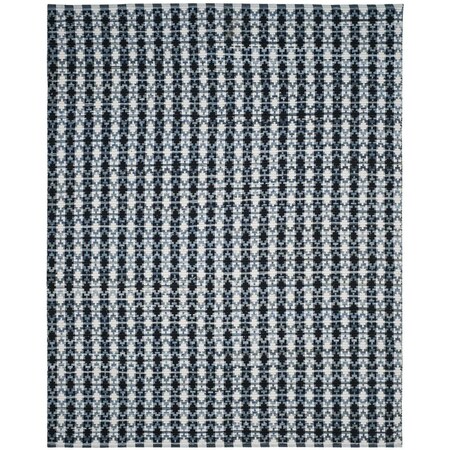 Safavieh Montauk Large Rectangle Area Rug, Ivory Blue and Black - 9 x 12 ft. MTK123A-9